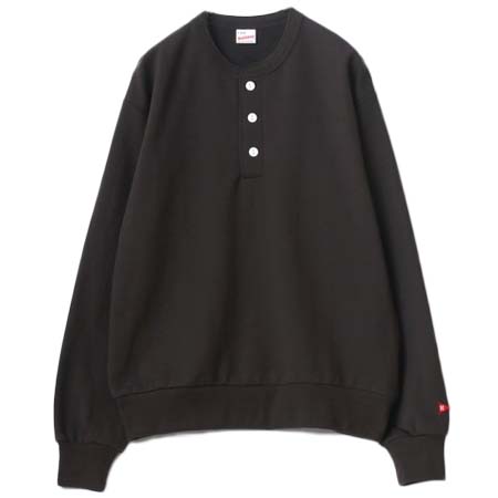 Healthknit(ヘルスニット) クラシック ヘンリーネック裏起毛スウェット