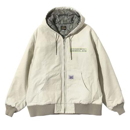 Hidden NY(ヒドゥンニューヨーク) ニードルズ × ヒドゥン ジップド ワーク フーディ zippedworkhoo