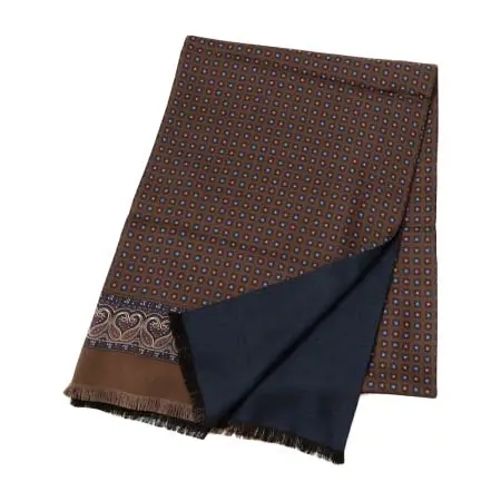 Holliday&Brown(ホリデイアンドブラウン) リバーシブル ペイズリー×ソリッド ストール