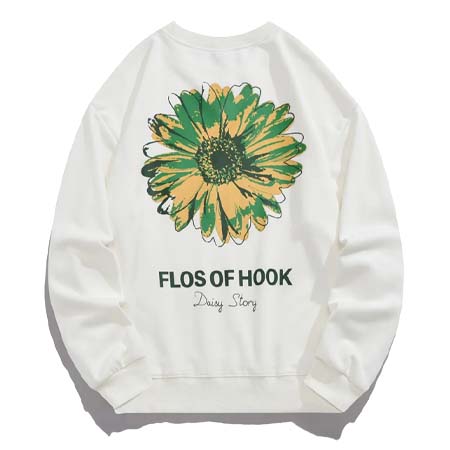 HOOK(フック) ポップマーガレットバックプリントスウェット