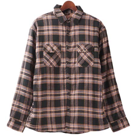 House of Blues(ハウスオブブルース) 裏ボアチェックC.P.Oシャツ