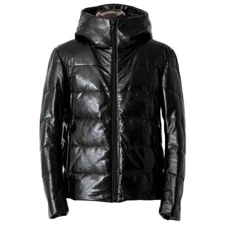 JEAN-LOUIS SCHERRER(ジャンルイ シェレル) 本革 ダウンジャケット メンズ