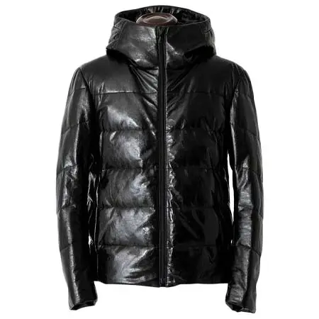 JEAN-LOUIS SCHERRER(ジャンルイ シェレル) 本革 ダウンジャケット メンズ