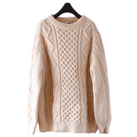 John Molloy(ジョンモロイ) John Molloy アラン織 フィッシャーマン ニットセーター