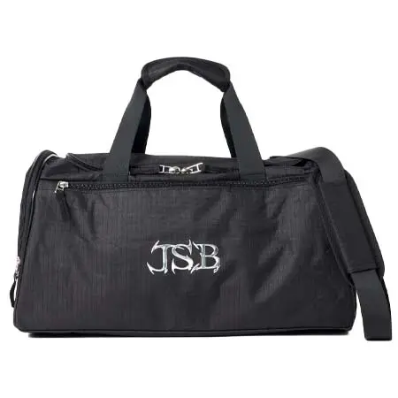 J.S.B.(ジェイエスビー) J.S.B. Silver Logo Gym Bag