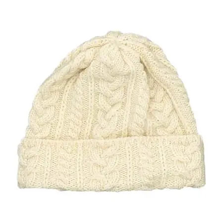 KERRY WOOLLEN MILLS(ケリーウーレンミルズ) Knit Cap WHITE