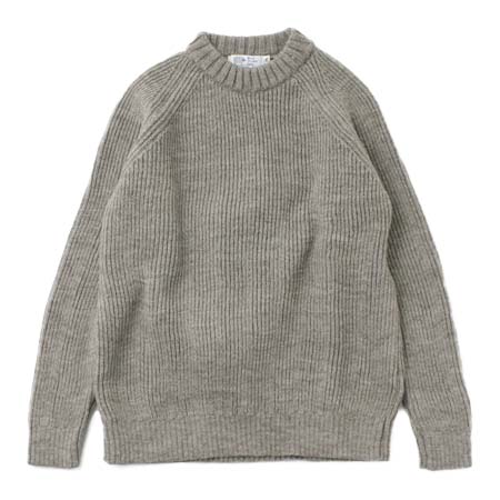 KERRY WOOLLEN MILLS(ケリーウーレンミルズ) カラー別注 7ゲージ 1プライ フィッシャーマン リブ クルーネック ニット