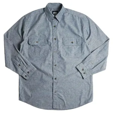 KEY(キー) シャンブレー 長袖 シャツ