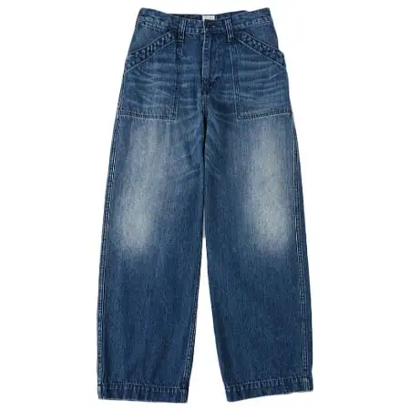 kha:ki(カーキ) MIL24FPT3213 WIDE DENIM DECK PANTS