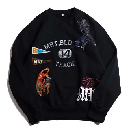 KHOKI(コッキ) Multi embodied-design sweatshirt