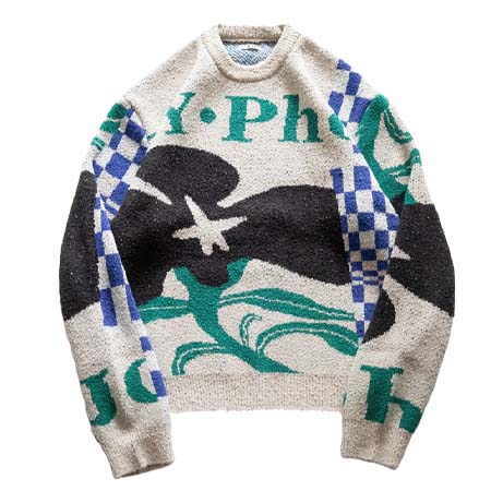 KHOKI(コッキ) Intarsia-knit jumper