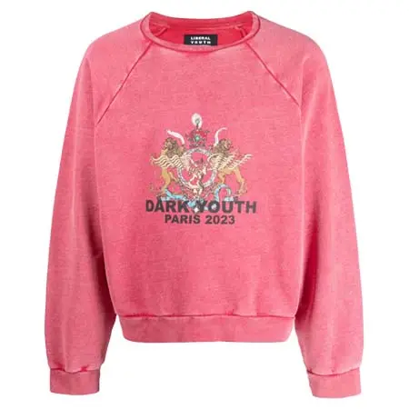 LIBERAL YOUTH MINISTRY(リベラル・ユース・ミニストリー) グラフィック クロップド プルオーバー