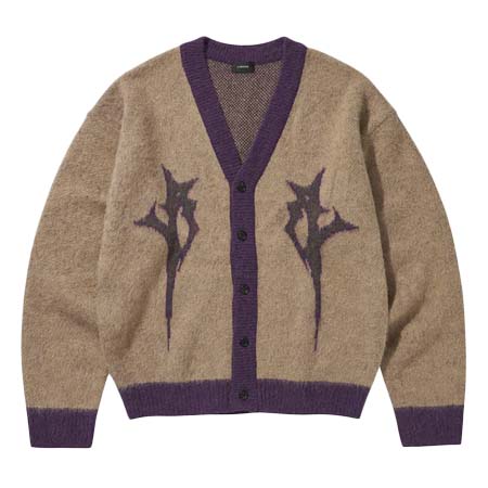LIBERE(リベーレ) LOGO MOHAIR CARDIGAN / BEIGE