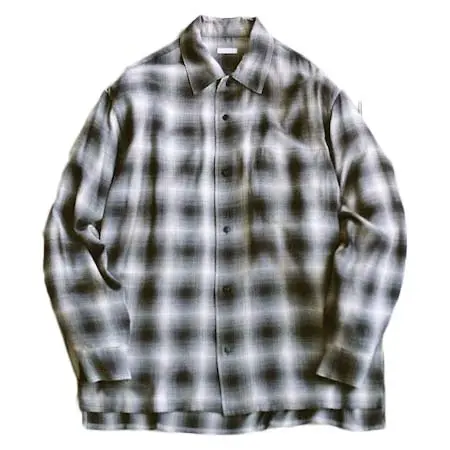 LIDNM(リドム) PEACH RAYON OMBRE SHIRT