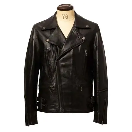 Liugoo(リューグー) 本革 UKダブルライダースジャケット メンズ リューグーレザーズ DRY09A レザージャケット ライトニング