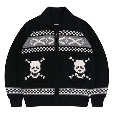mahagrid(マハグリッド) SKULL COWICHAN KNIT SWEATER/スカル カウチン ニットセーター