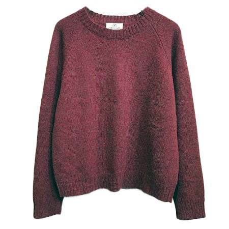 MAISON&VOYAGE(メゾンエボヤージュ) ミックスツイード クルーネックプルオーバー