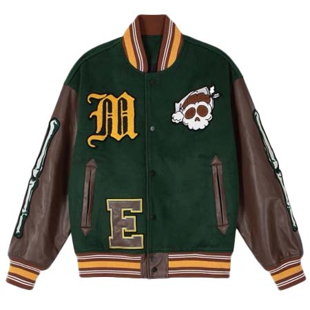 MAISON EMERALD(メゾンエメラルド) A’GEM/9 × .kom『MAISON EMERALD/メゾン エメラルド』 Varsity Jacket/オリジナル スタジャン