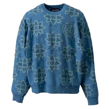 MAISON SPECIAL(メゾンスペシャル) Prime-Over Flower Intarsia Knit Pullover