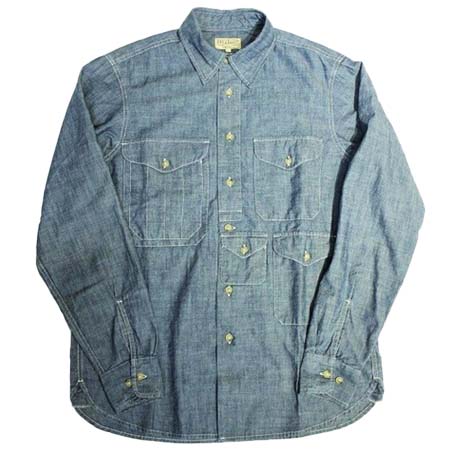 MANIFATTURA CECCARELLI(マニファッチュラ・チェッカレッリ) 701 QV HISTORIC SHIRT / BLUE CHAMBRAY