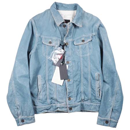 MARCELLO PAMPALONI(マルチェロパンパローニ) Marcello Pampaloni x CustomCulture distressed leather jacket