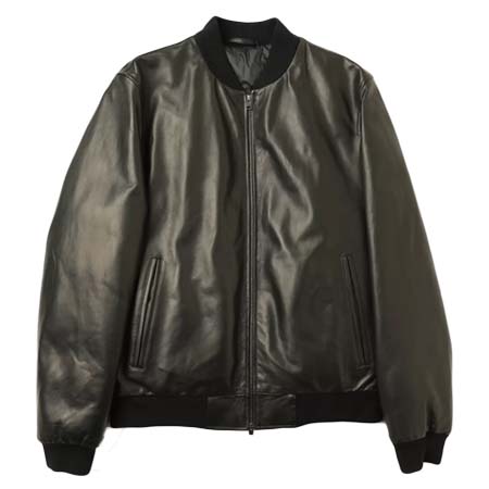 MOLEC(モレック) ナッパレザー ダウン入り MA-1 ミリタリージャケット / MMA001/ ブラック