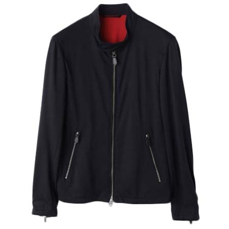 MOVB(モーヴ) [HELIX WOOLJERSEY]スタンドライダースブルゾン