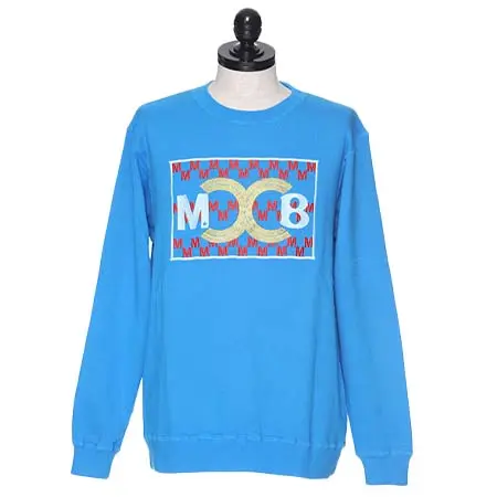 M THANK YOU FRIENDS(エムサンキューフレンズ) M BAGARCH WASHED EMBROIDERY SWEAT SHIRTS
