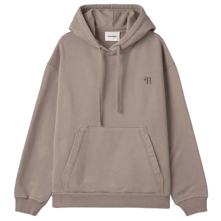 nanushka(ナヌーシュカ) Ever Recycle Cotton Logo Hood – Nut / NU23RSSW00676