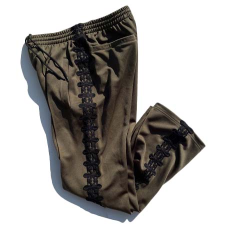 Nasngwam(ナスングワム) ジャージー トラックパンツ / KINGSTON – OLIVE / P2405301