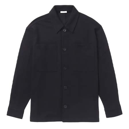 nomiamo(ノミアモ) ミルドウールジャージー CPOジャケット ネイビー