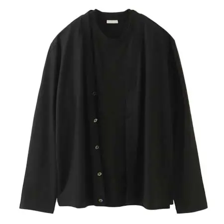 nomiamo(ノミアモ) 通年用 ウォッシャブルウール Tシャツ カーディガン アンサンブルセット