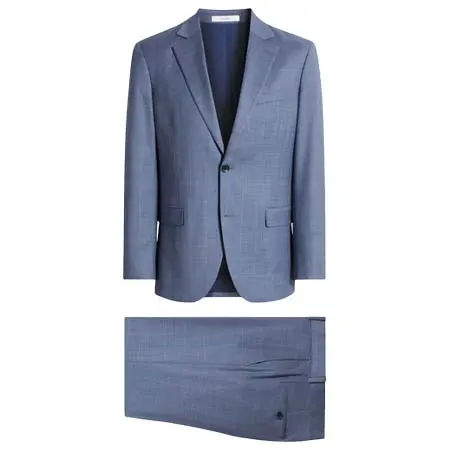 Nordstrom(ノードストローム) Light Blue Mélange Wool Suit