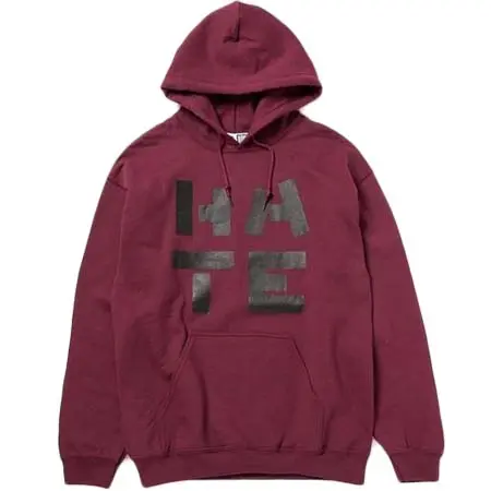 Norman(ノーマン) HATE Print Sweat Hoody Shirts