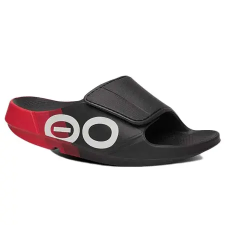 OOFOS(ウーフォス) Men’s OOahh Sport Flex Luxe – Fire Rally