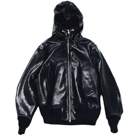 OUAT(オーユーエーティー) -011- BLACK LAMBSKIN BOMBER PARKA