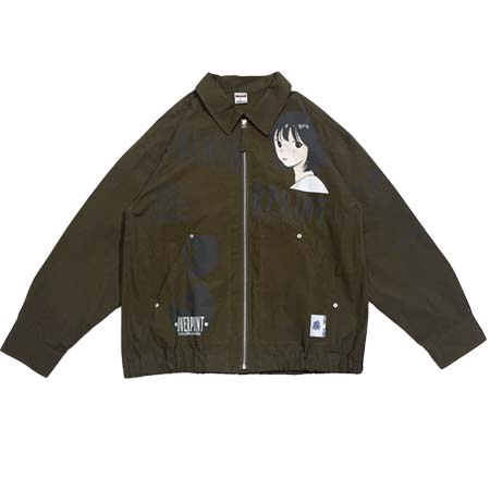 over print(オーバープリント) faith jacket(brown)