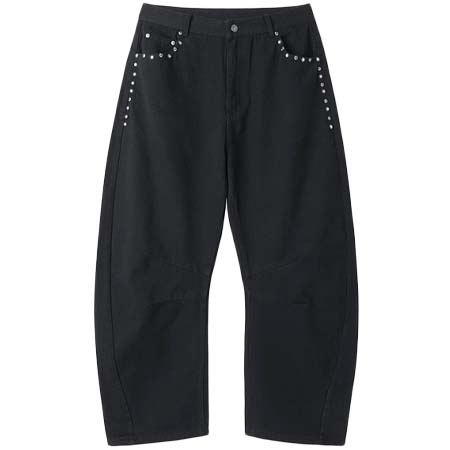OY(オーワイ) STAR RIVET RELAXED CURVED PANTS/スターリベット リラックスカーブパンツ