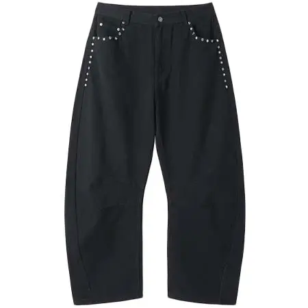 OY(オーワイ) STAR RIVET RELAXED CURVED PANTS/スターリベット リラックスカーブパンツ