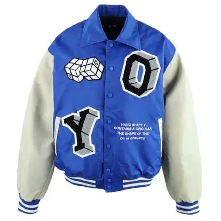 OY(オーワイ) CUBE LOGO VARSITY JACKET/キューブロゴ ヴァーシティジャケット/スタジャン