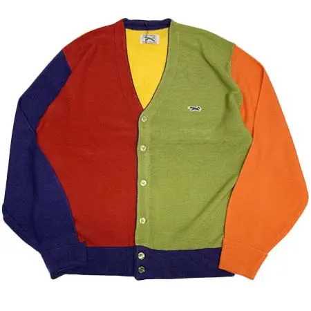 PENNEY’S(ペニーズ) フォックスカーディガン THE FOX V-NECK CARDIGAN セーター クレイジーカラー マルチカラー