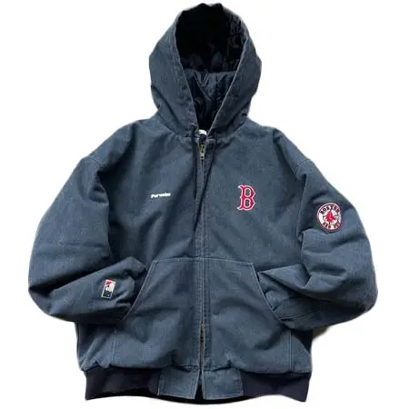 Perushu(ペルーシュ) Perushu × MLB コラボ中綿キルティングダックフードブルゾン