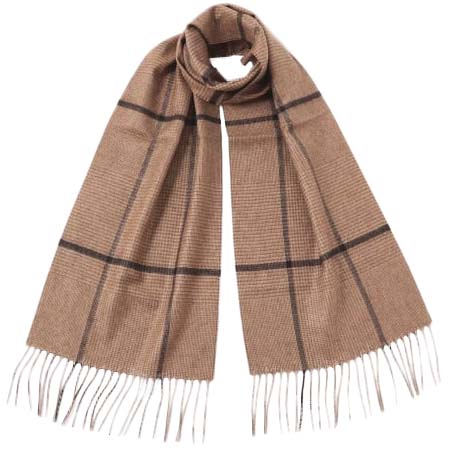 PIACENZA(ピアチェンツァ) シルクカシミヤ グレンチェック ＋ ペーン マフラー