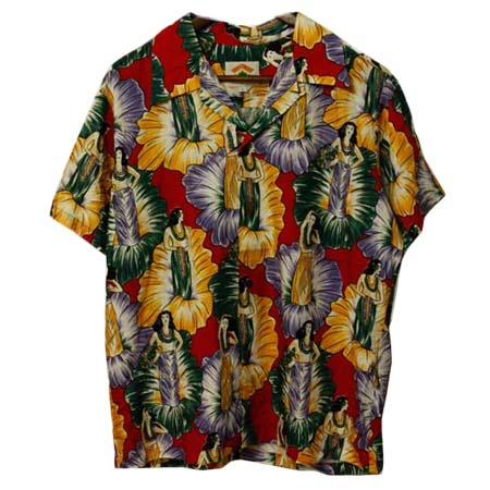 PINEAPPLE JUICE(パイナップルジュース) アロハシャツ フラガール柄