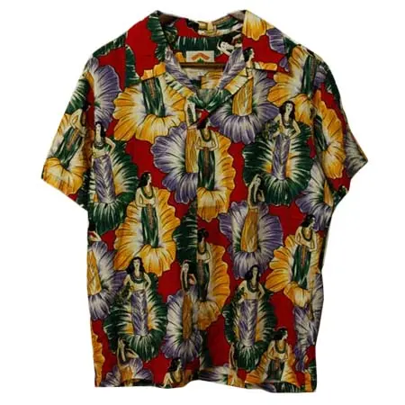 PINEAPPLE JUICE(パイナップルジュース) アロハシャツ フラガール柄