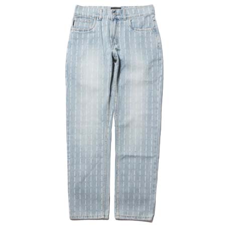 Pleasures(プレジャーズ) IMPACT PINSTRIPE DENIM ストレートデニムパンツ