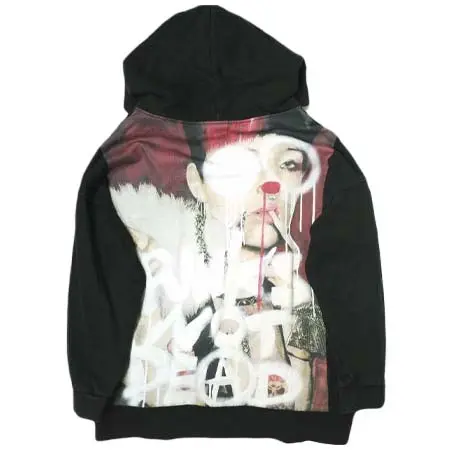 QALB(カルブ) QALB x buggy カルブ 別注 full back hoodie punks not dead