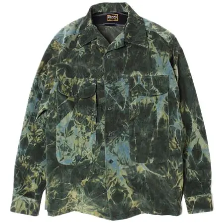 RED TAiL(レッドテイル) MOSS L/S B-Corduroy Shirt〔Green〕