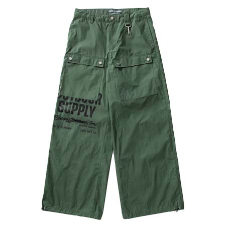 Reese Cooper(リースクーパー) グリーン ナイロン スポーツパンツ
