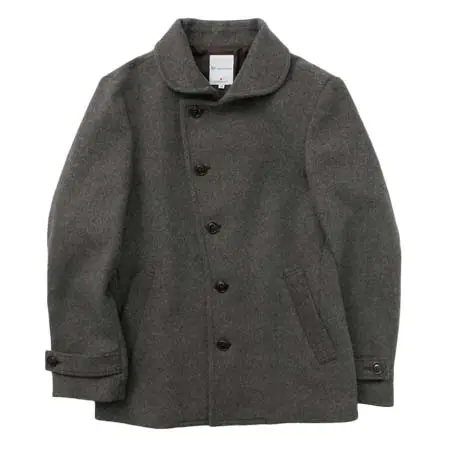 Re made in tokyo japan(アールイーメイドイントーキョージャパン) ウールメルトン スタンドカラー Pコート